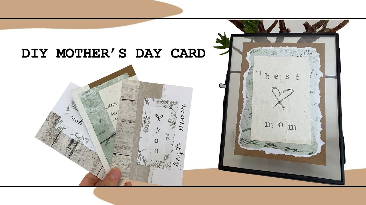 Quick mother's day DIY - DIY cards - Bastelanleitung