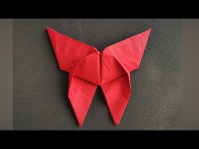 Servietten falten Schmetterling - Deko Ideen basteln mit Papier Servietten - Napkin
