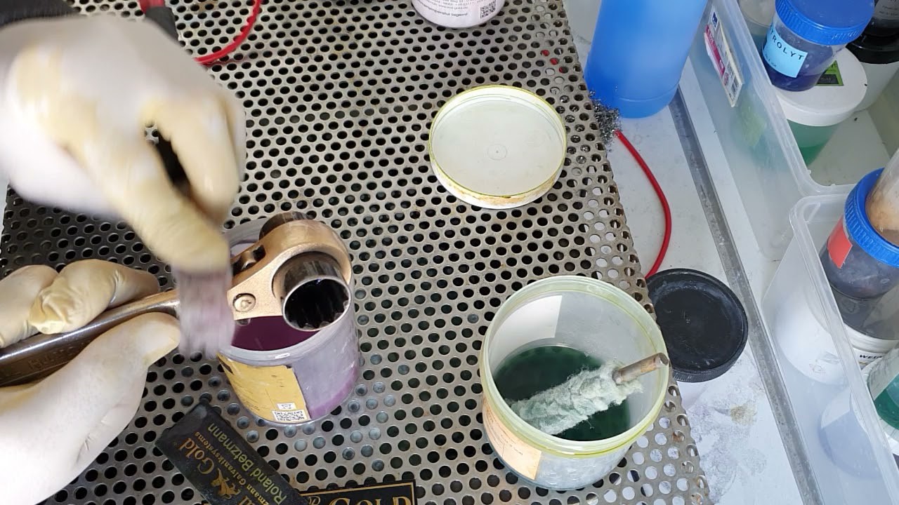 Werkzeuge vergolden - Hartvergoldung - Ratsche selber vergolden