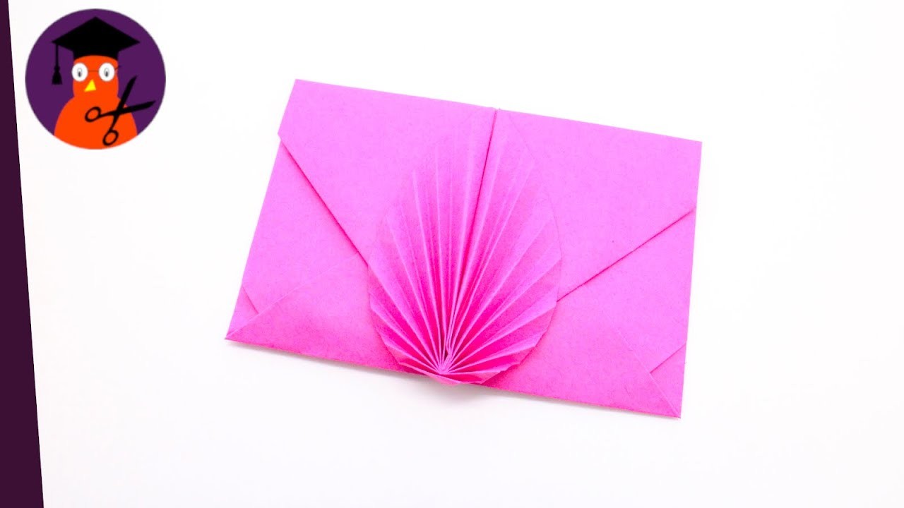 Basteln mit Papier Blüten Umschlag Kuvert für Muttertag, Geburtstag & Valentinstag #wplus.tv