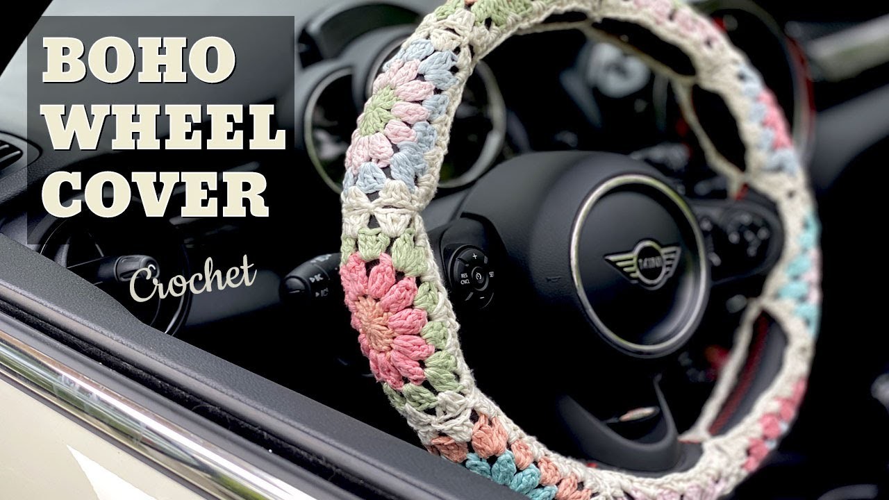 Crochet Steering Wheel Cover