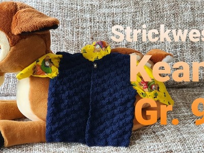 DIY | No 35 | Strick-Weste Keanu | kostenlose Strickanleitung für eine Jungsweste in Größe 92