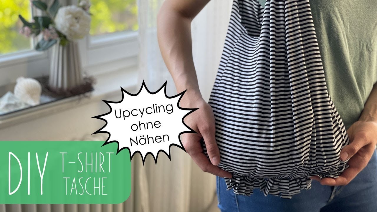 DIY T-Shirt Tasche ohne nähen | Upcycling | Zero waste