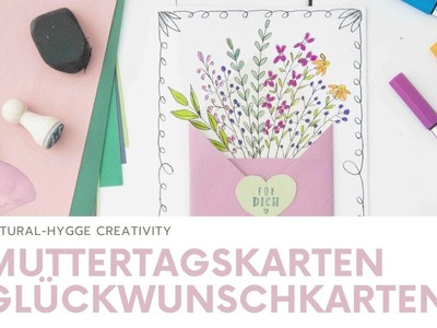 Glückwunschkarte I Muttertagskarte illustrieren- Natural-Hygge Creativity by Patricia
