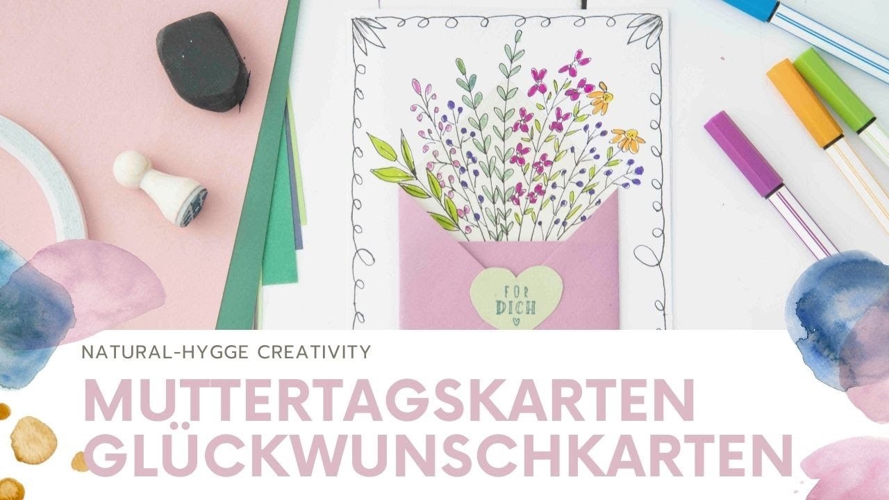 Glückwunschkarte I Muttertagskarte illustrieren- Natural-Hygge Creativity by Patricia