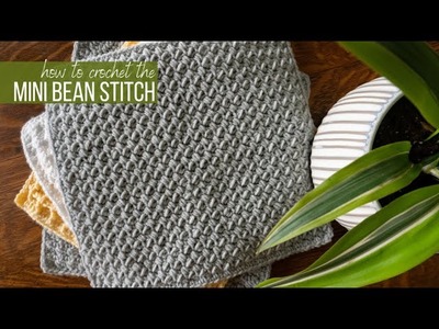 Mini Bean Crochet Stitch Tutorial