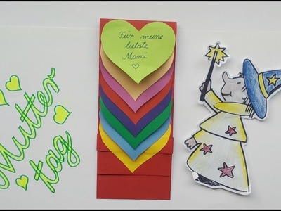 Muttertagskarte für Kinder zum Basteln mit Zauberer Zabi