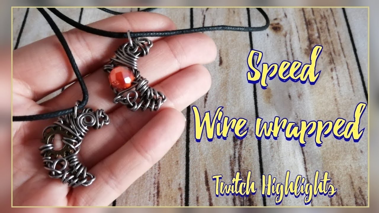 Speed Wire wrapping ????. Halbmond Anhänger Drahten in Schnell ????.Highlights aus meinem Twitch Stream