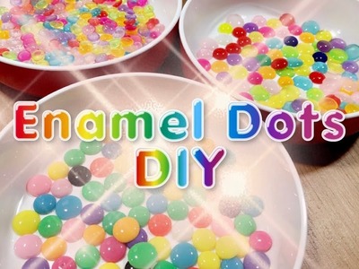DIY Enamel Dots | Pony Beads im Ofen schmelzen | Tutorial deutsch.german | Rici Likes