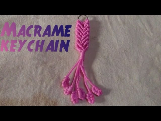 DIY Macrame keychain|macrame.paracord.lanyard. keychain tutorial for beginners |Macrame art.design