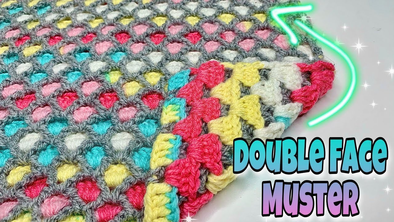 Doubleface Muster - Häkeln | Deckenmuster mit zwei Seiten