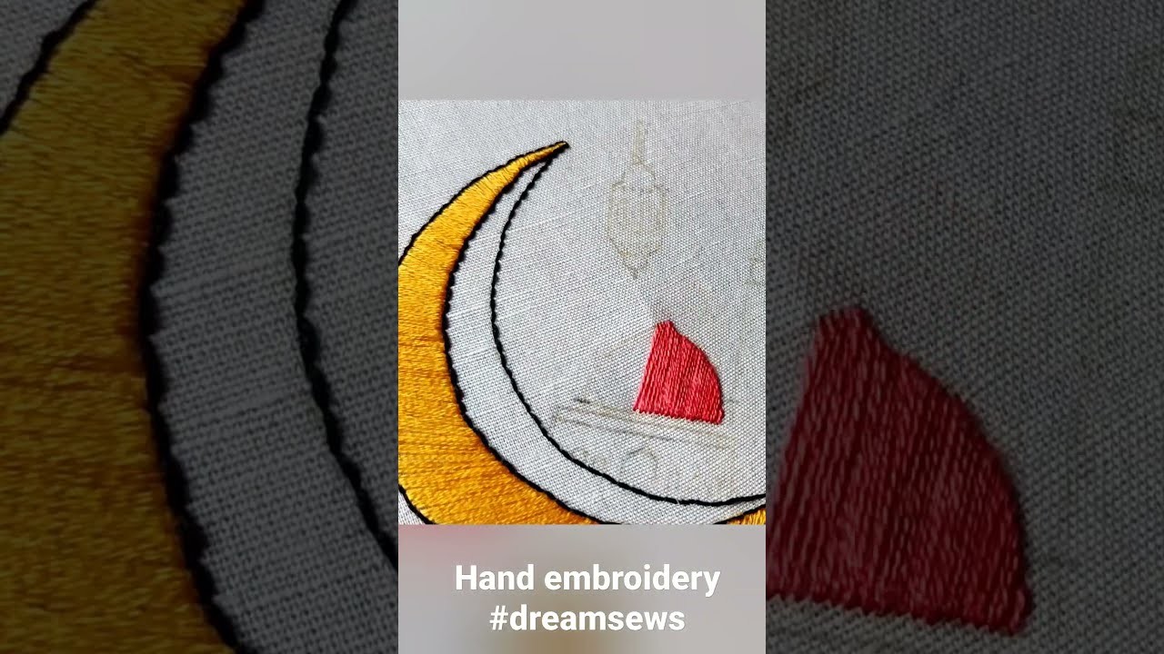 Eid Mubarak hand embroidery #shorts