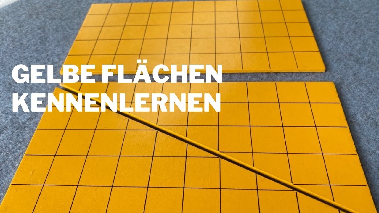 Gelbe Flächen oder Satz Dreiecke