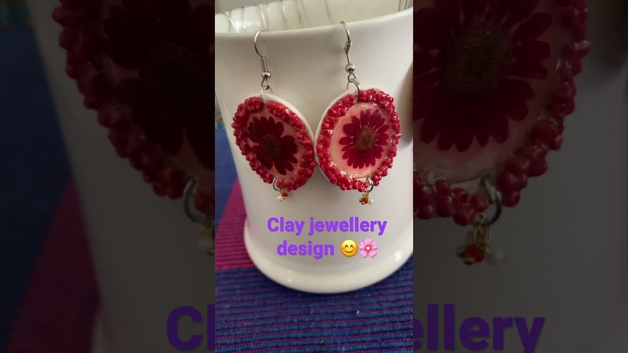 Handmade clay jewellery designs #handmadejewelry #jaipurbluepottery #clayjewelrydesigns #handmade
