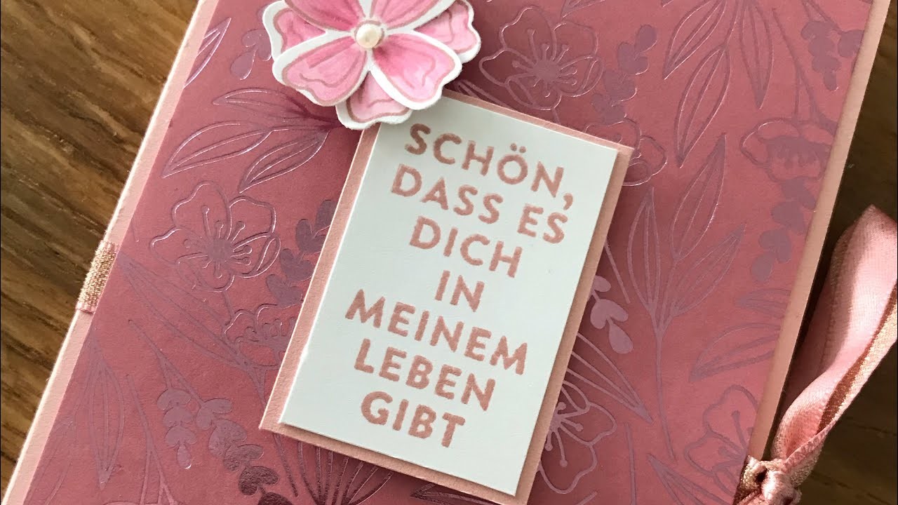 Notizbuch als Dankeschön basteln - Muttertagsgeschenk - StampinUp