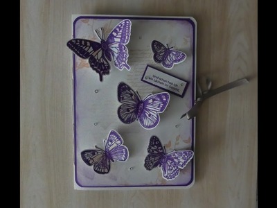 Stampin up schnelles Notizheft mit Schmetterlingen