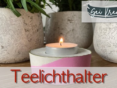 Teelichthalter | Teelicht | Muttertag | Kerzen | Wachs | Gips | Deko | Farben | Sei Kreativ